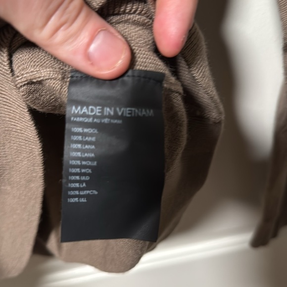 Club Monaco brown wool mock neck sweater size small - Picture 3 of 4